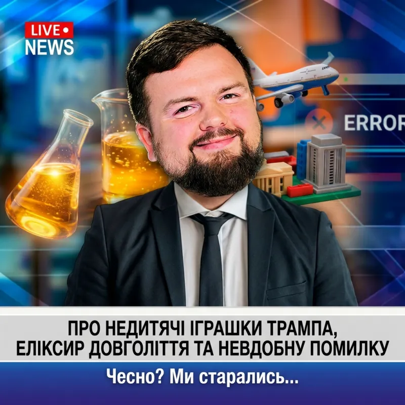 Про недитячі іграшки Трампа, еліксир довголіття та невдобну помилку