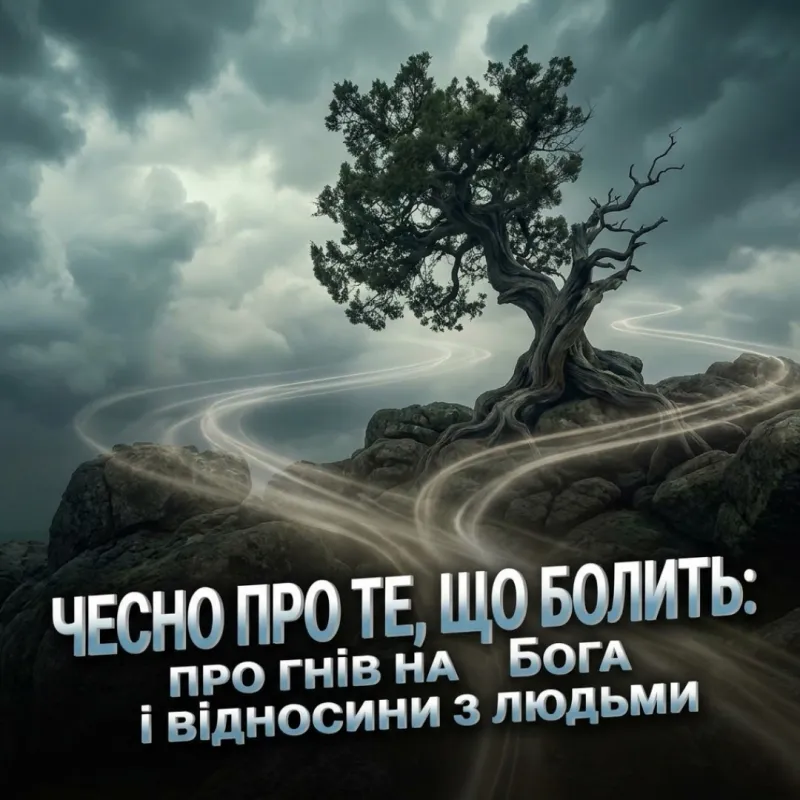 Чесно про те, що болить: про гнів на Бога і відносини з людьми