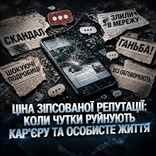 Ціна зіпсованої репутації: коли чутки руйнують кар'єру та особисте життя