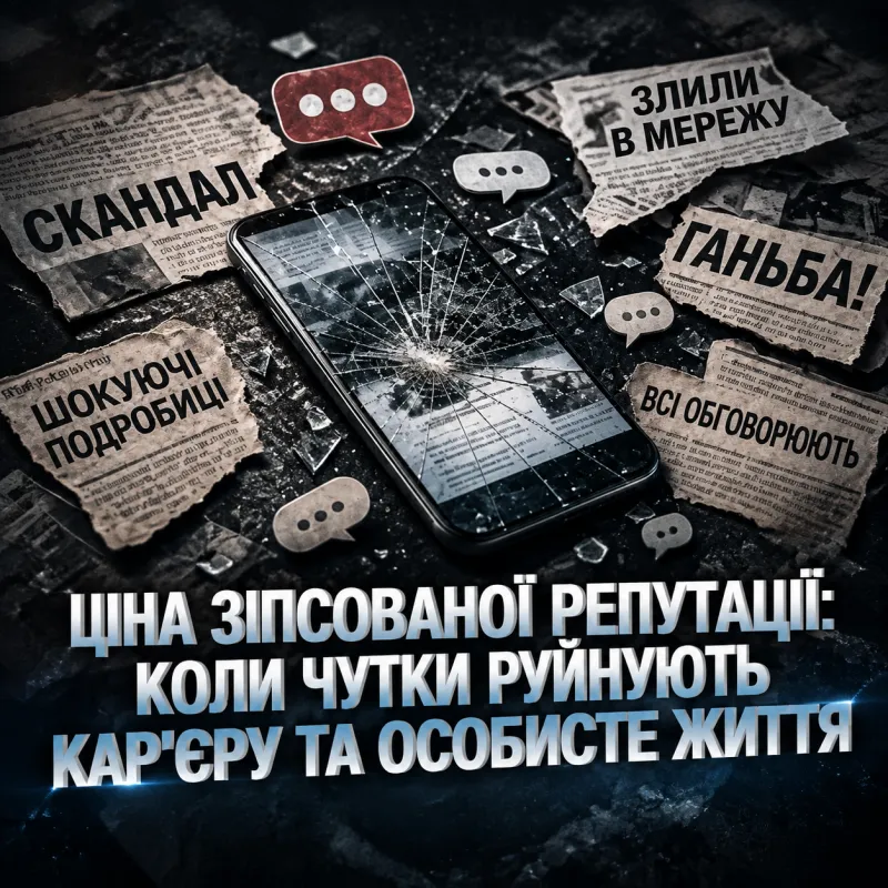 Ціна зіпсованої репутації: коли чутки руйнують кар'єру та особисте життя
