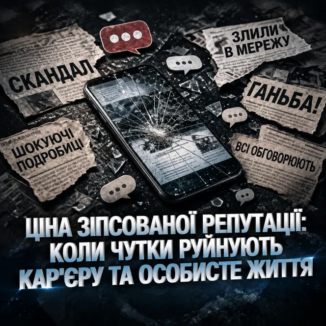 Ціна зіпсованої репутації: коли чутки руйнують кар'єру та особисте життя