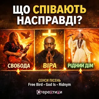 СтереоТипи #1 — Свобода, віра і коріння: сенси в піснях Free Bird, God Is та Ridnym