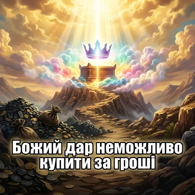 Божий дар неможливо купити за гроші